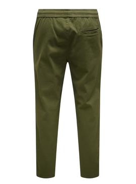 Calça Only and Sons Onscam verde para homem