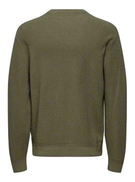 Apenas camisola verde para homem Only and Sons Onstony.