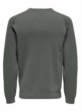 Camisola verde para homem da Only and Sons Onspin.