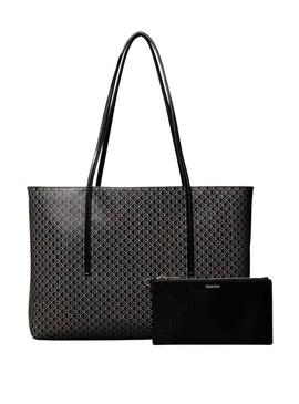 Bolsa Calvin Klein Jeans Tote monograma para mulher