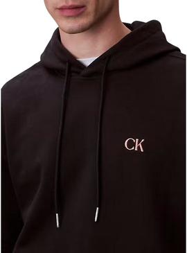 Moletom Calvin Klein Jeans Circle preto para homem