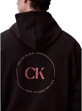 Moletom Calvin Klein Jeans Circle preto para homem