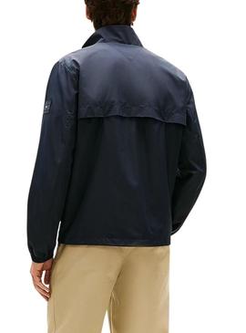 Jaqueta Tommy Hilfiger Branded azul marinho para homens