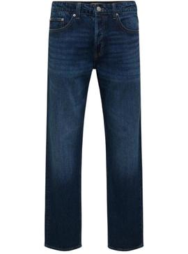 Calça jeans Only and Sons Sedge em denim escuro para homem