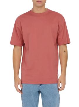 Camisa Only and Sons Fred coral para homem