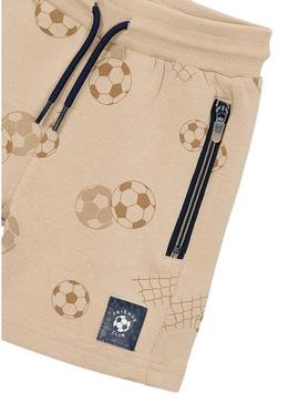 Bermudas Mayoral bolsos com zíper camel para menino.