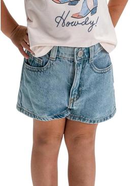 Shorts de cowboy Mayoral básicos para meninas.