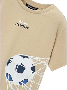 Camiseta Mayoral Legendary caramelo para meninos.