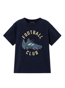 Camiseta Mayoral Football Club azul marinho para menino