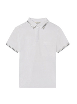 Polo do prefeito com bolso branco para criança.