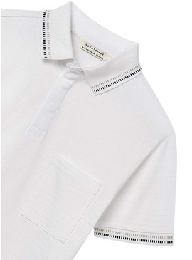 Polo do prefeito com bolso branco para criança.