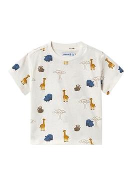 Conjunto Maioral de três peças safari para bebê.