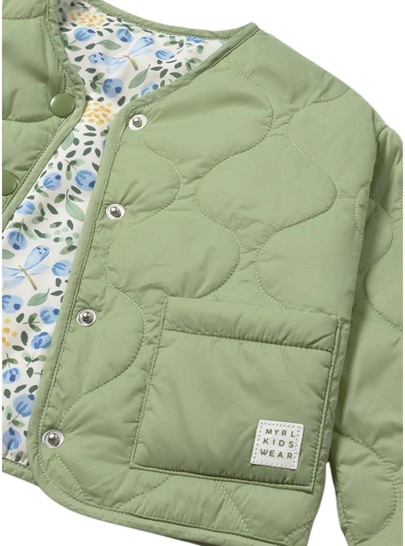 Casaco Mayoral reversível verde para bebê.