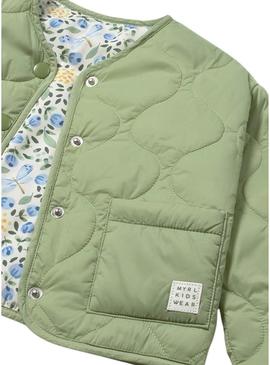 Casaco Mayoral reversível verde para bebê.