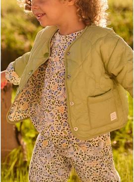 Casaco Mayoral reversível verde para bebê.