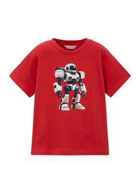 Camiseta Mayoral Robot vermelha para menino