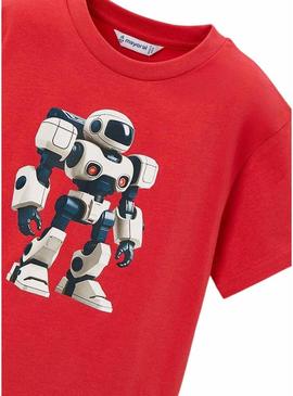 Camiseta Mayoral Robot vermelha para menino