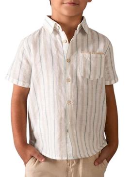 Conjunto bermuda de linho Mocca.