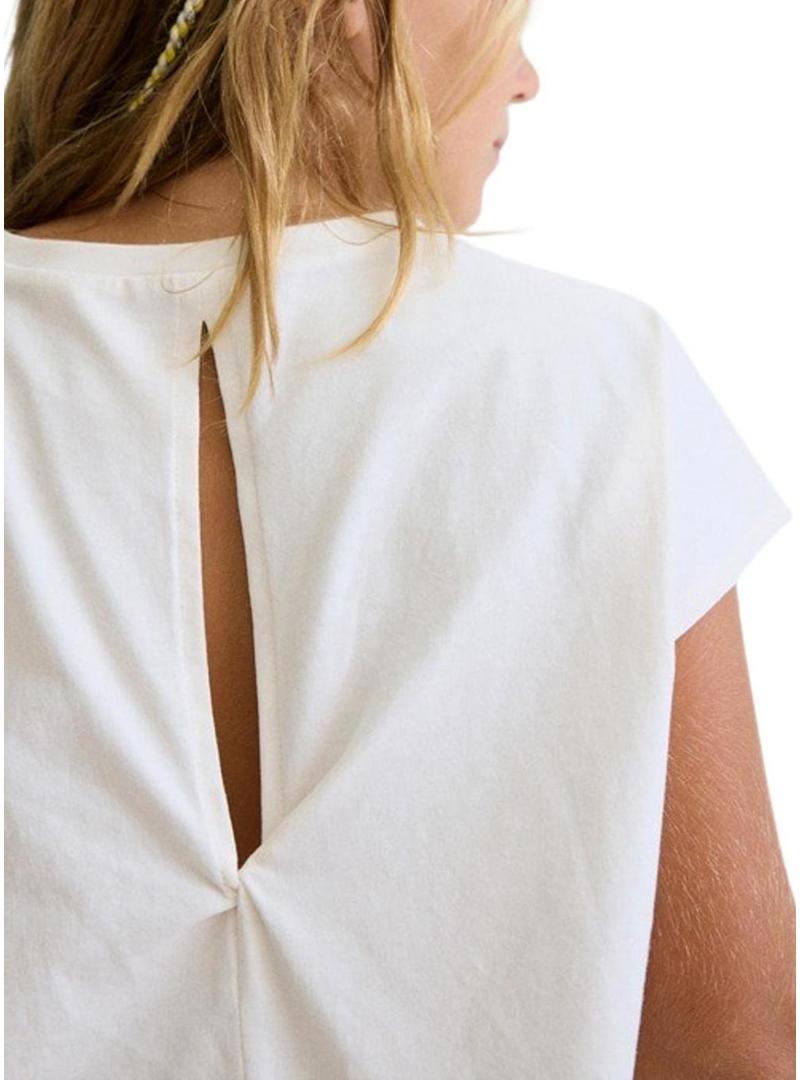 Camiseta Mayoral Girl branco sujo para menina