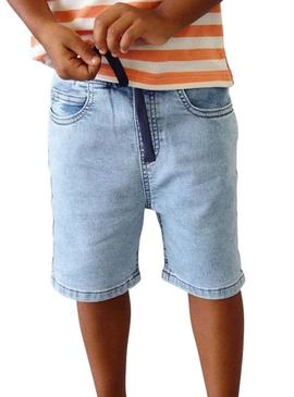 Bermuda de ganga Mayoral jogger azul para menino.