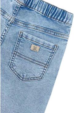 Bermuda de ganga Mayoral jogger azul para menino.