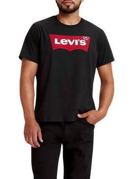 Camiseta Levi's Graphic preta para homem.