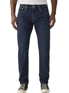 Calça jeans Levis 502 taper escura para homem.