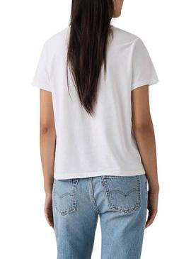 Camiseta Levis básica branca para mulher.