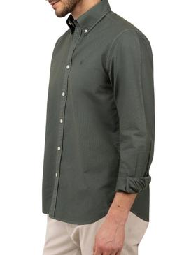 Camisa El Ganso Dyed verde para homem.