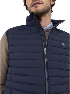 Colete básico azul El Ganso para homem
