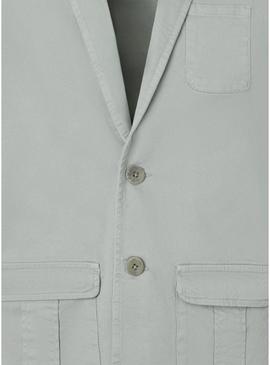 Americana Silbon Semiblazer verde para homem