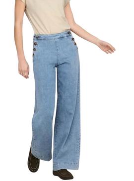 Calça de ganga Only Madison denim claro para mulher