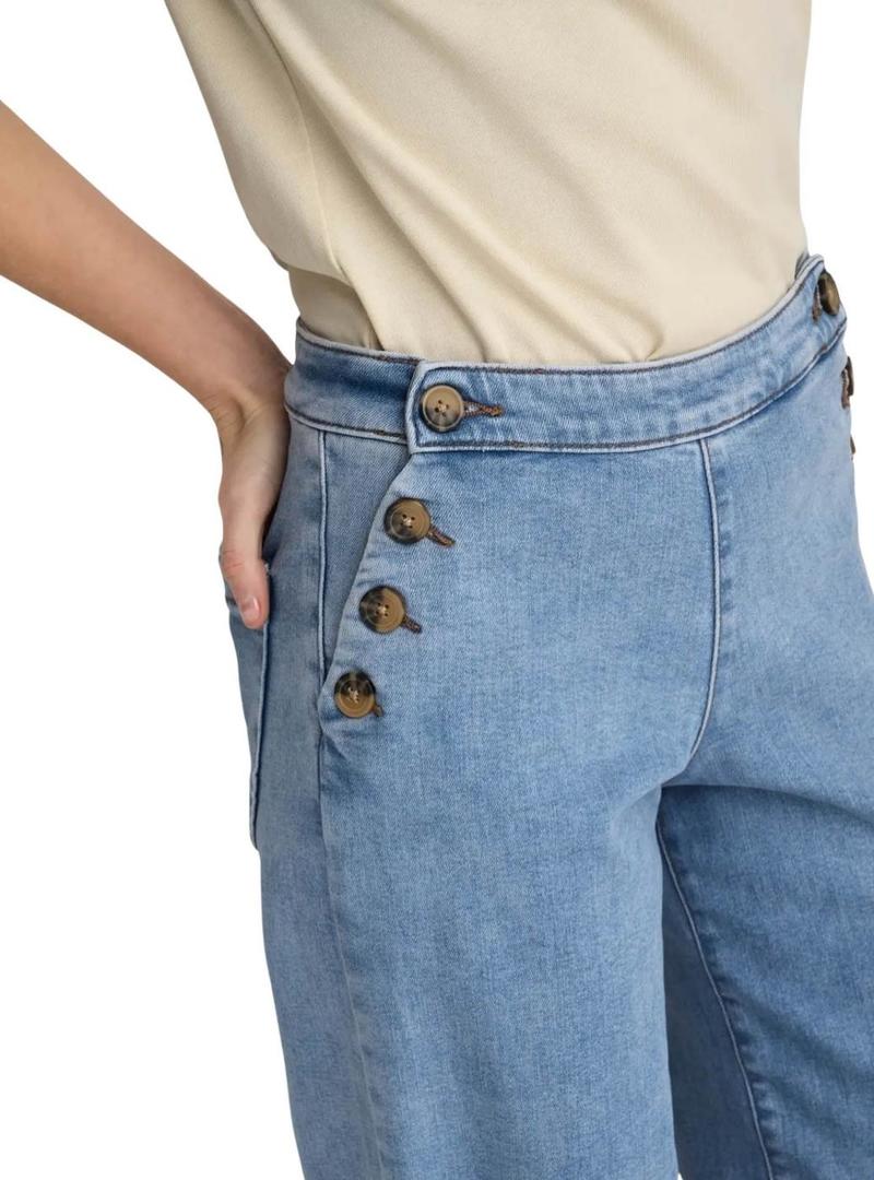 Calça de ganga Only Madison denim claro para mulher