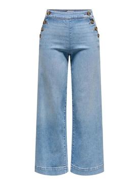 Calça de ganga Only Madison denim claro para mulher