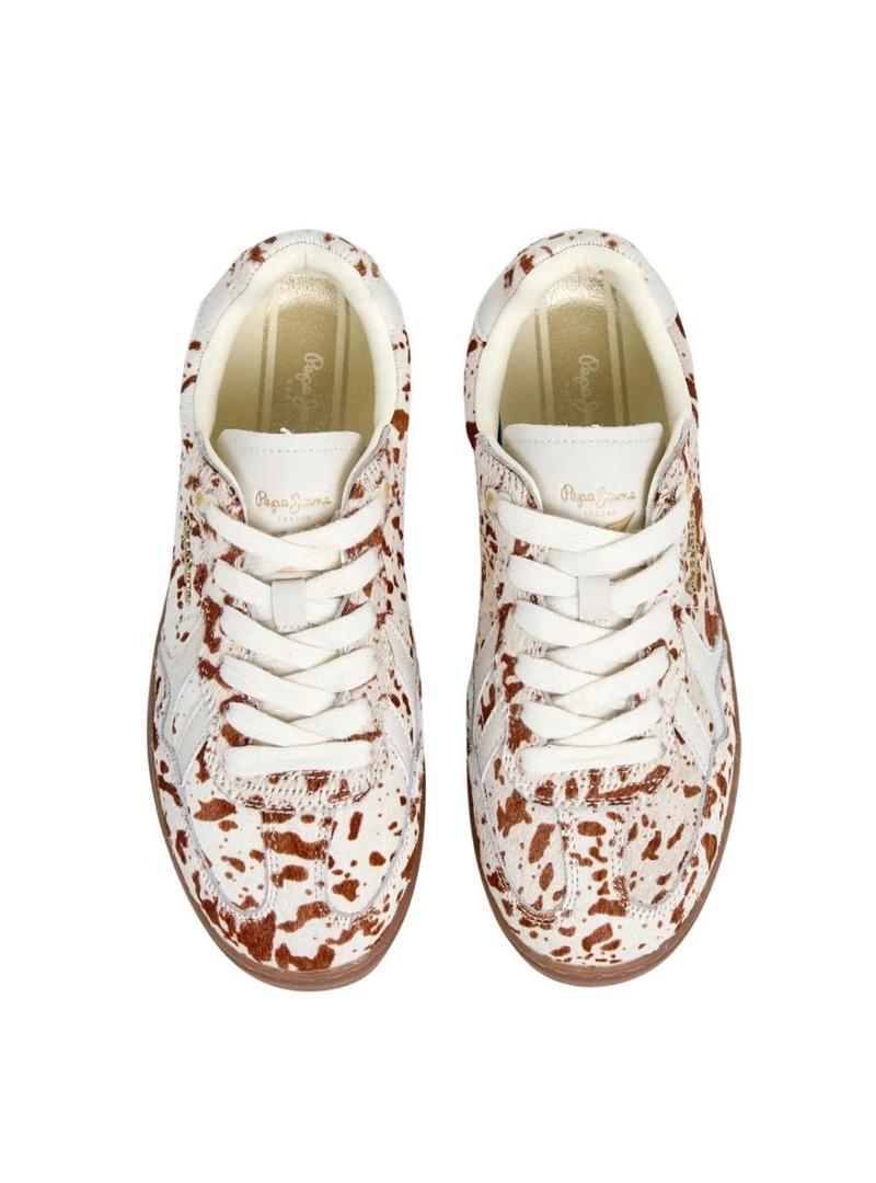 Sapatilhas Pepe Jeans Ball Chic animal print para mulher.
