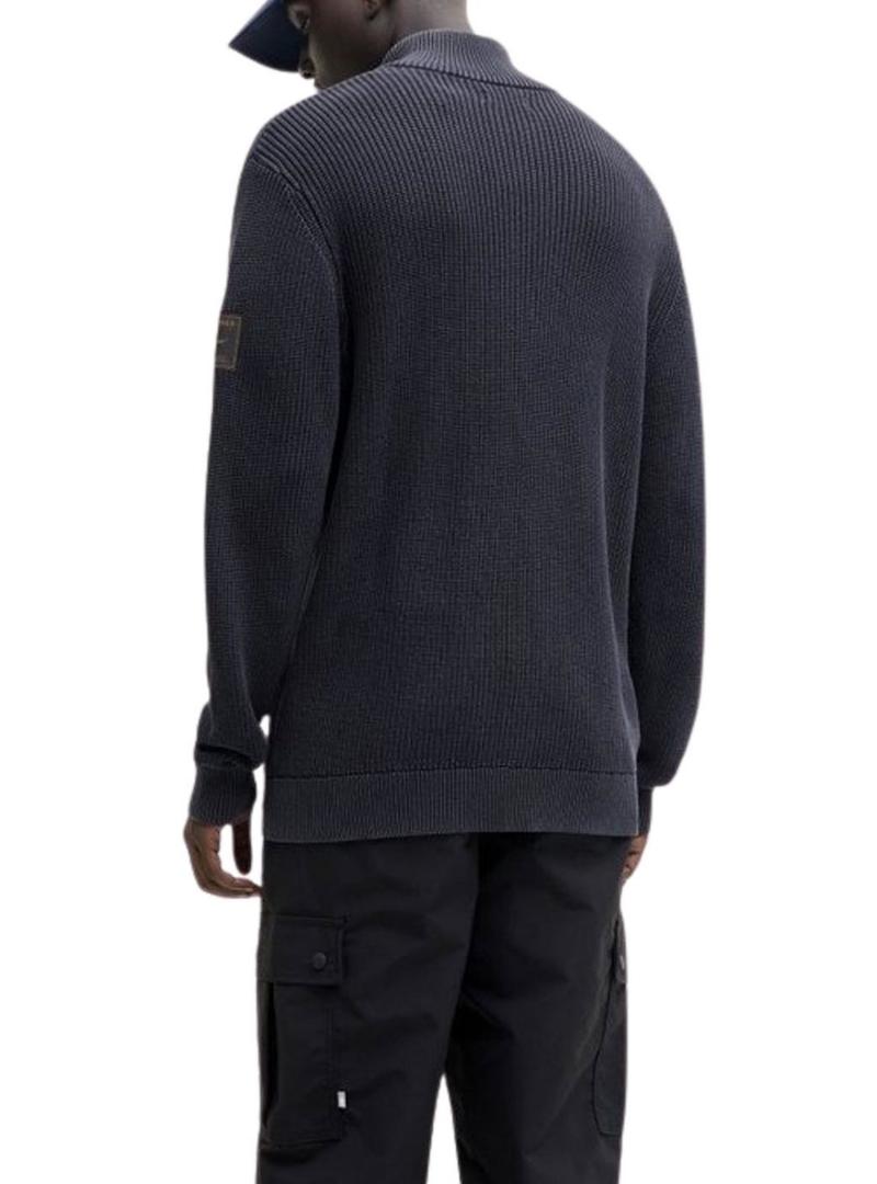 Camisola Jack and Jones Detroit em azul marinho para homem.