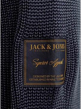 Camisola Jack and Jones Detroit em azul marinho para homem.