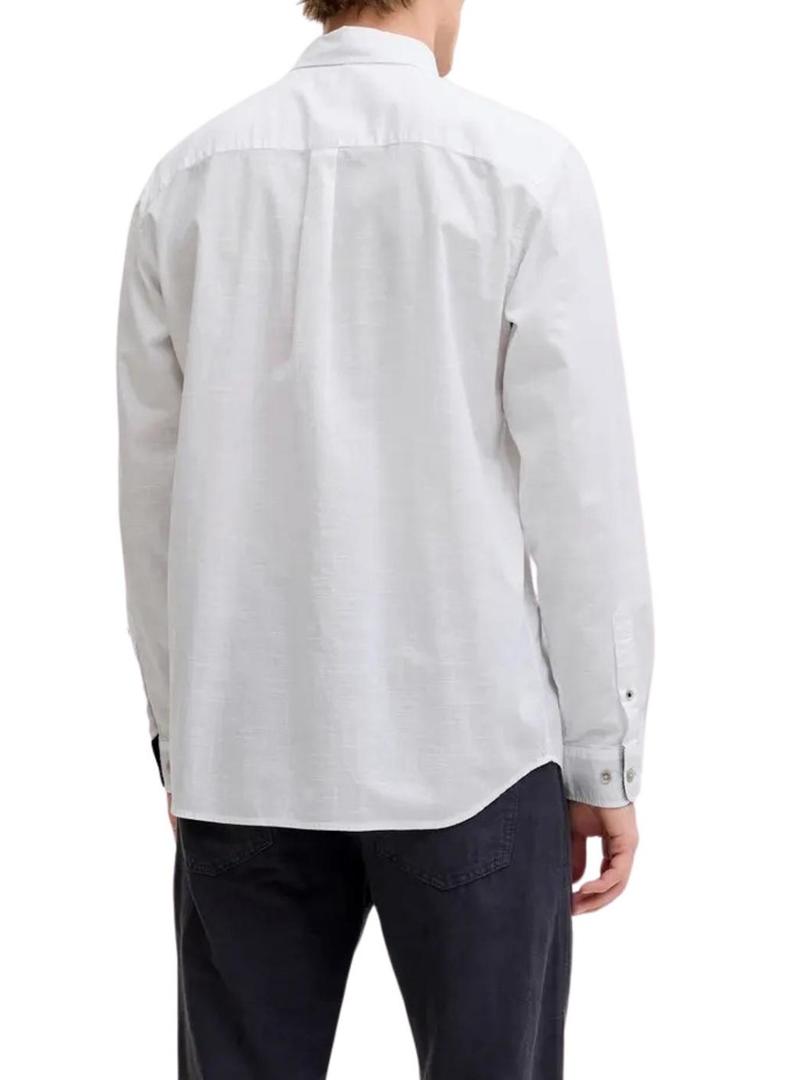 Camisa Jack and Jones Henry branca para homem.