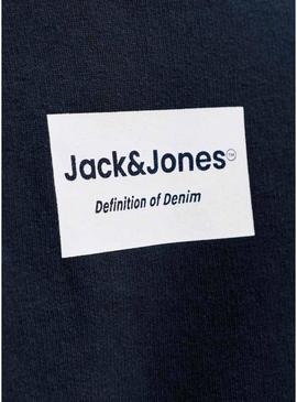 Moletom Jack and Jones Frank azul marinho para homem.