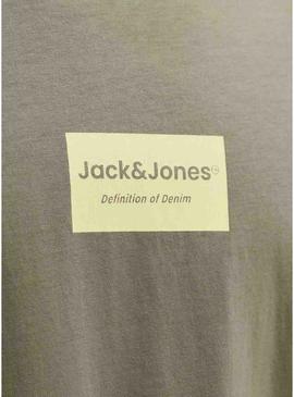 Camiseta Jack and Jones Frank verde para homem.