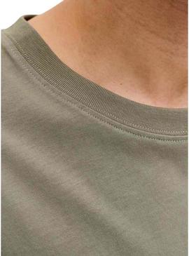 Camiseta Jack and Jones Frank verde para homem.