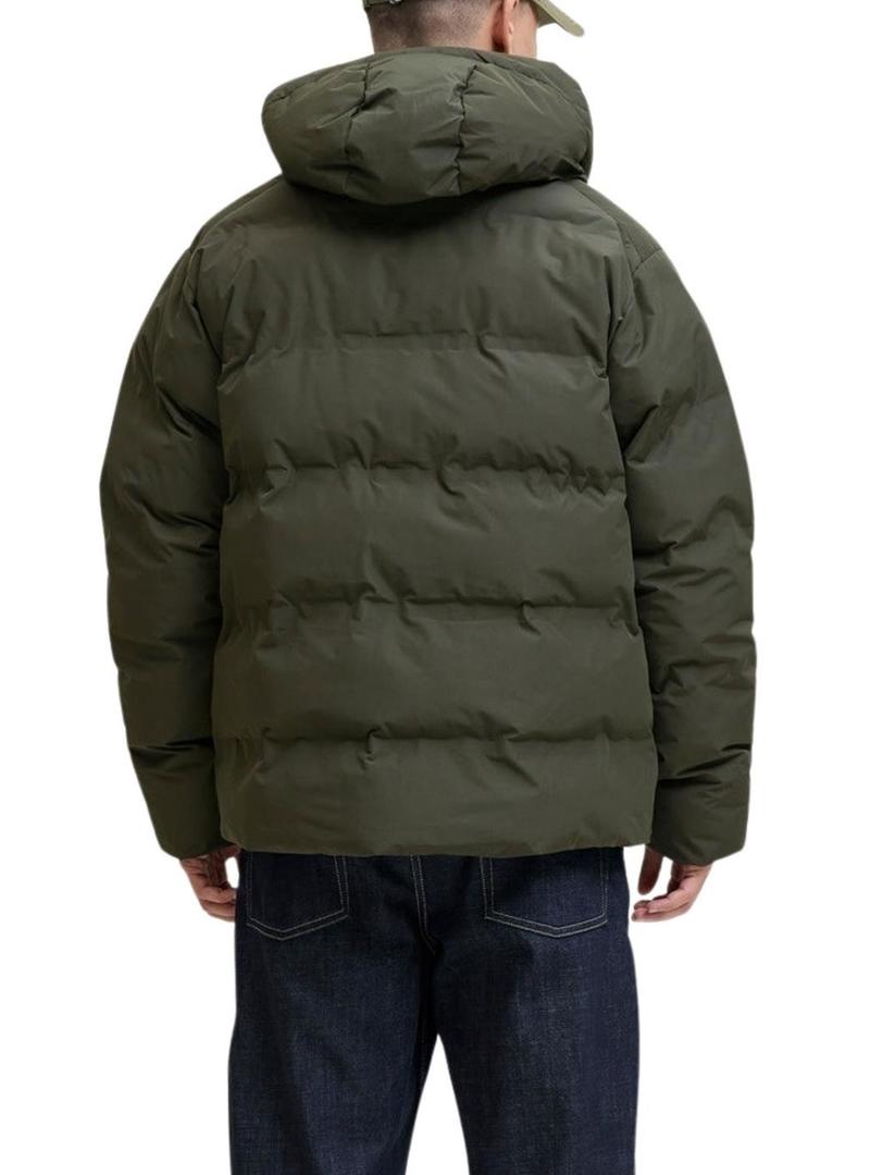 Casaco acolchoado Jack and Jones Soho verde para homem.