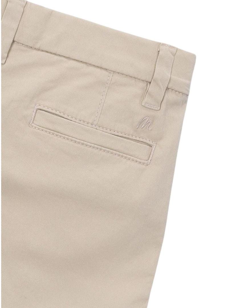 Bermudas Mayoral chinês bege para menino.