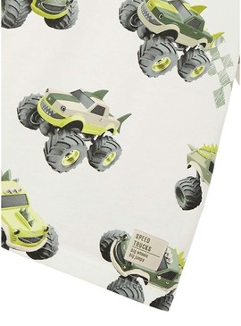 Camiseta Mayoral carros branco para menino