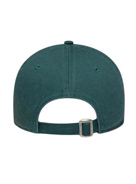 Boné New Era lavado Mini New York Yankees 9TWENTY verde escuro para mulher.