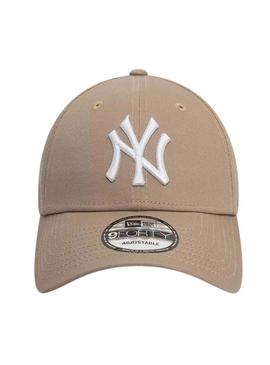 Boné New Era 9FORTY Yankees New York League camelo para mulher e homem