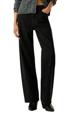 Calça de ganga Pepe Jeans Lexa preta para mulher.