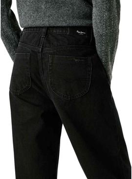 Calça de ganga Pepe Jeans Lexa preta para mulher.