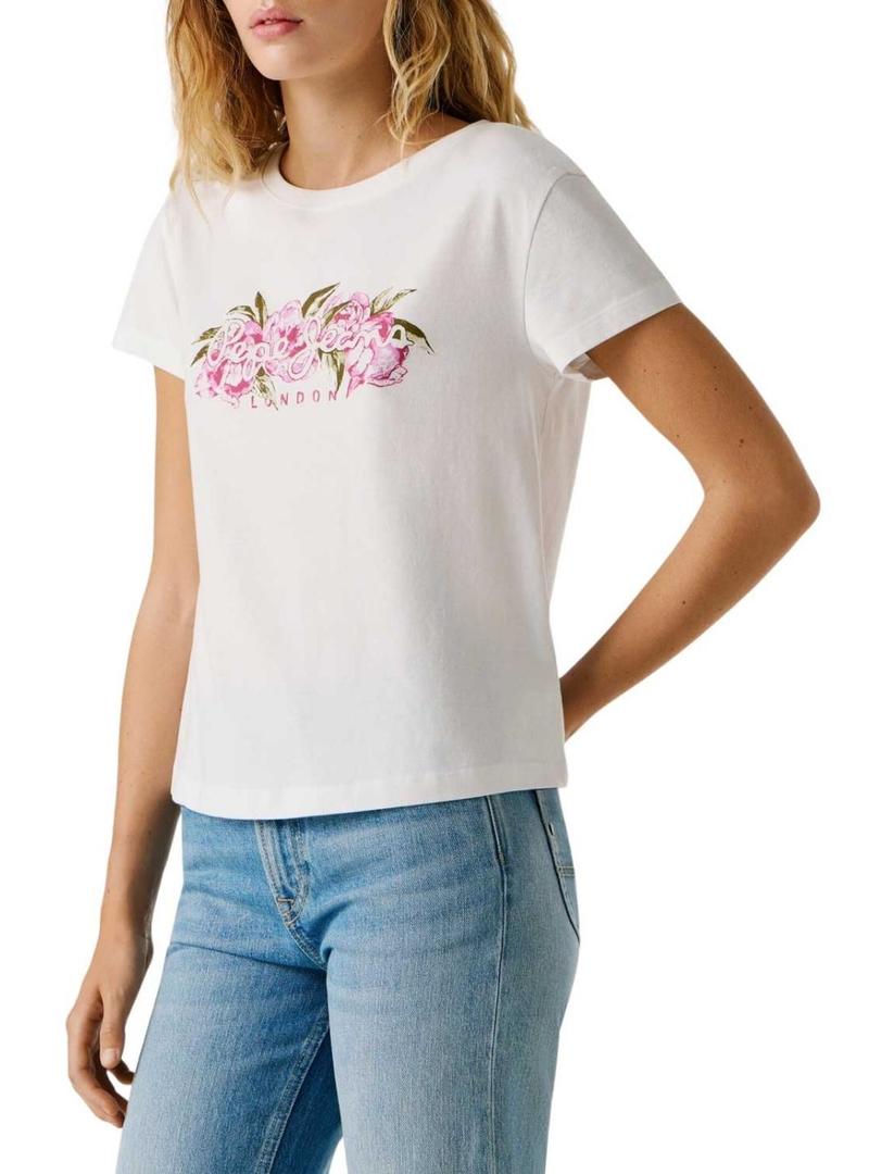 Camiseta Pepe Jeans Mahina branca para mulher