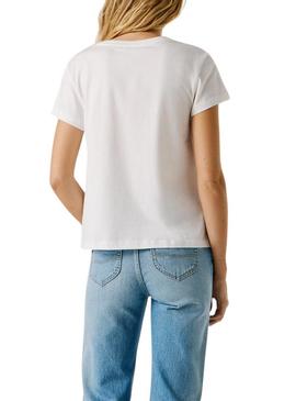 Camiseta Pepe Jeans Mahina branca para mulher